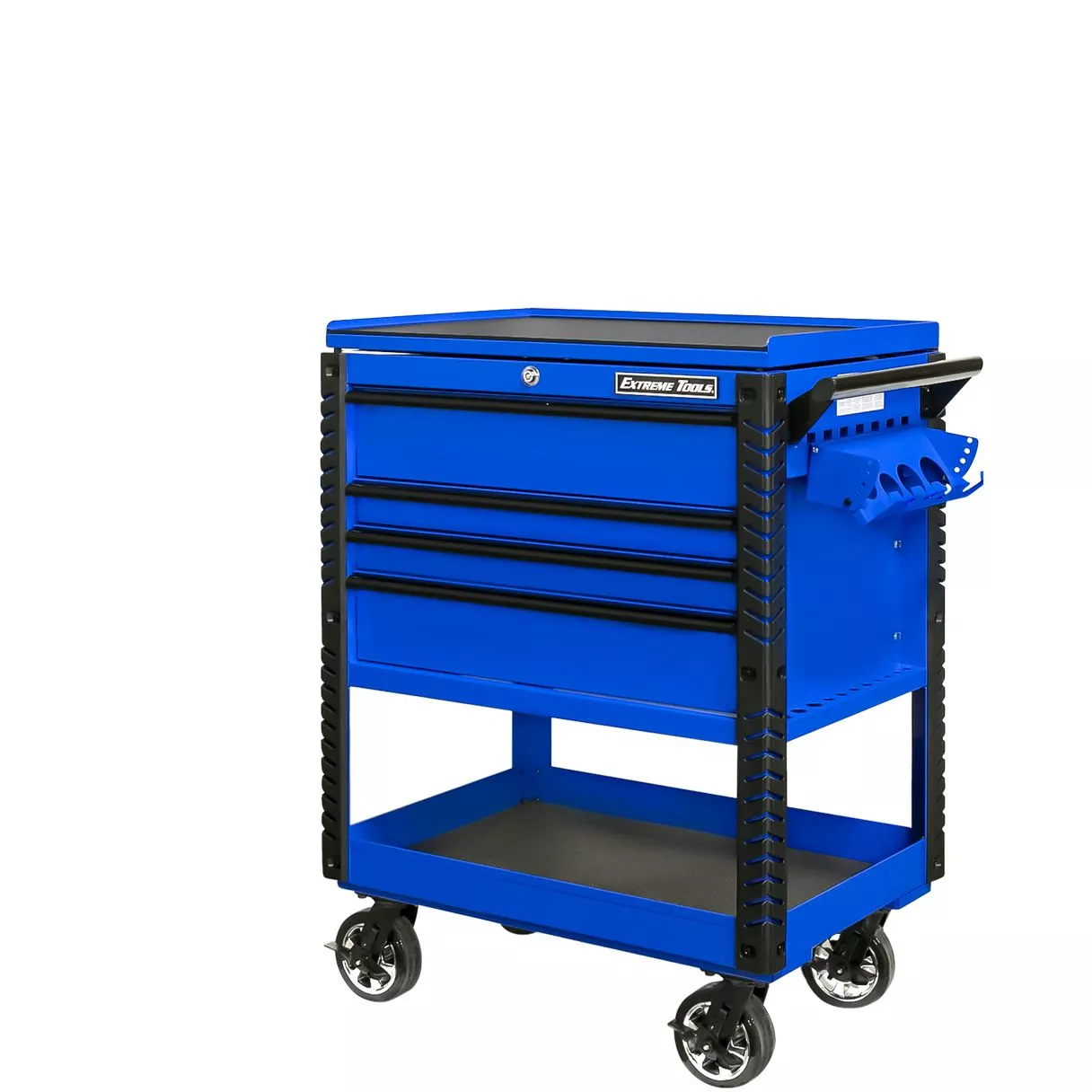 Extreme Tools 33" 4 Drawers Deluxe Tool Cart with Pry Bar Holders - Image 11