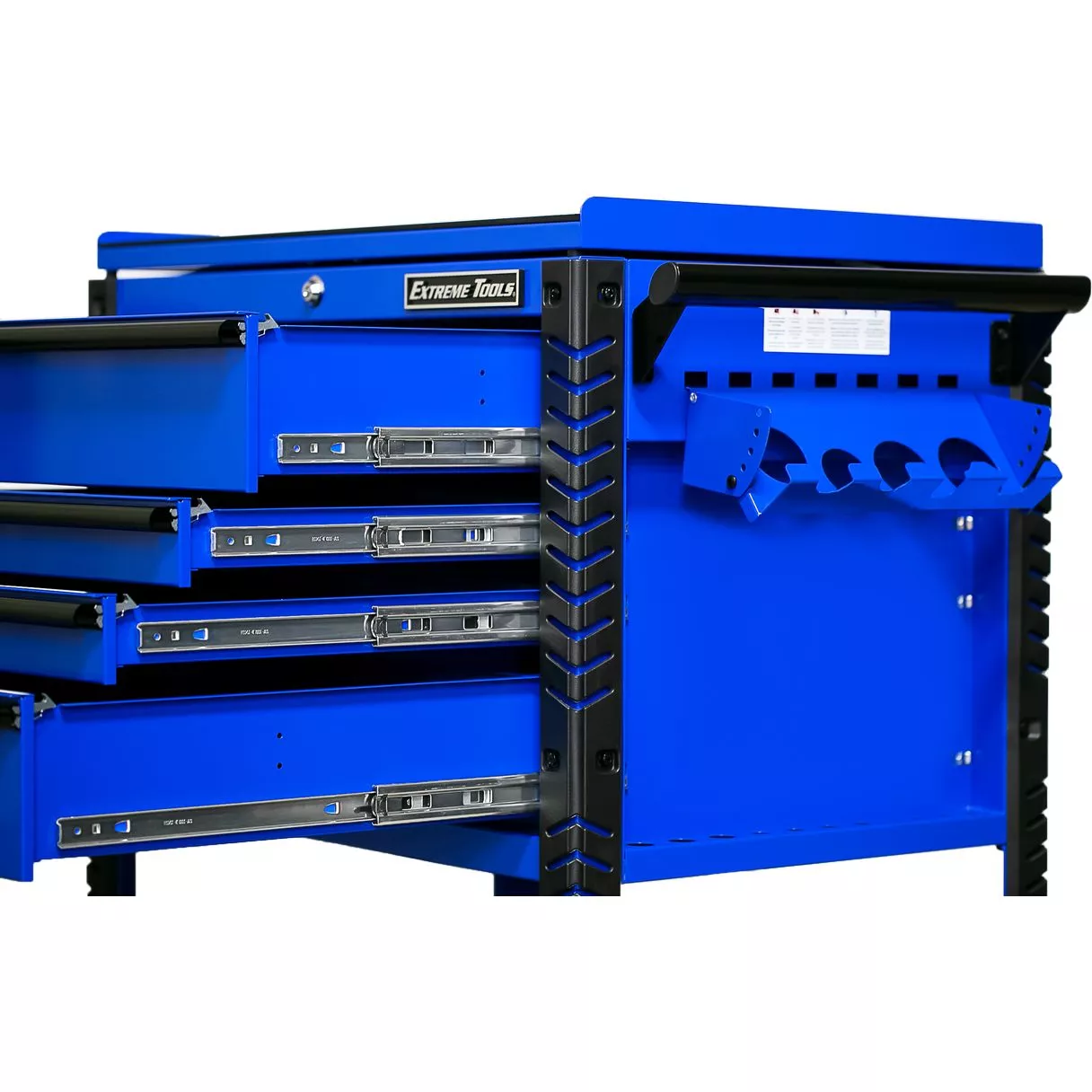 Extreme Tools 33" 4 Drawers Deluxe Tool Cart with Pry Bar Holders - Image 18
