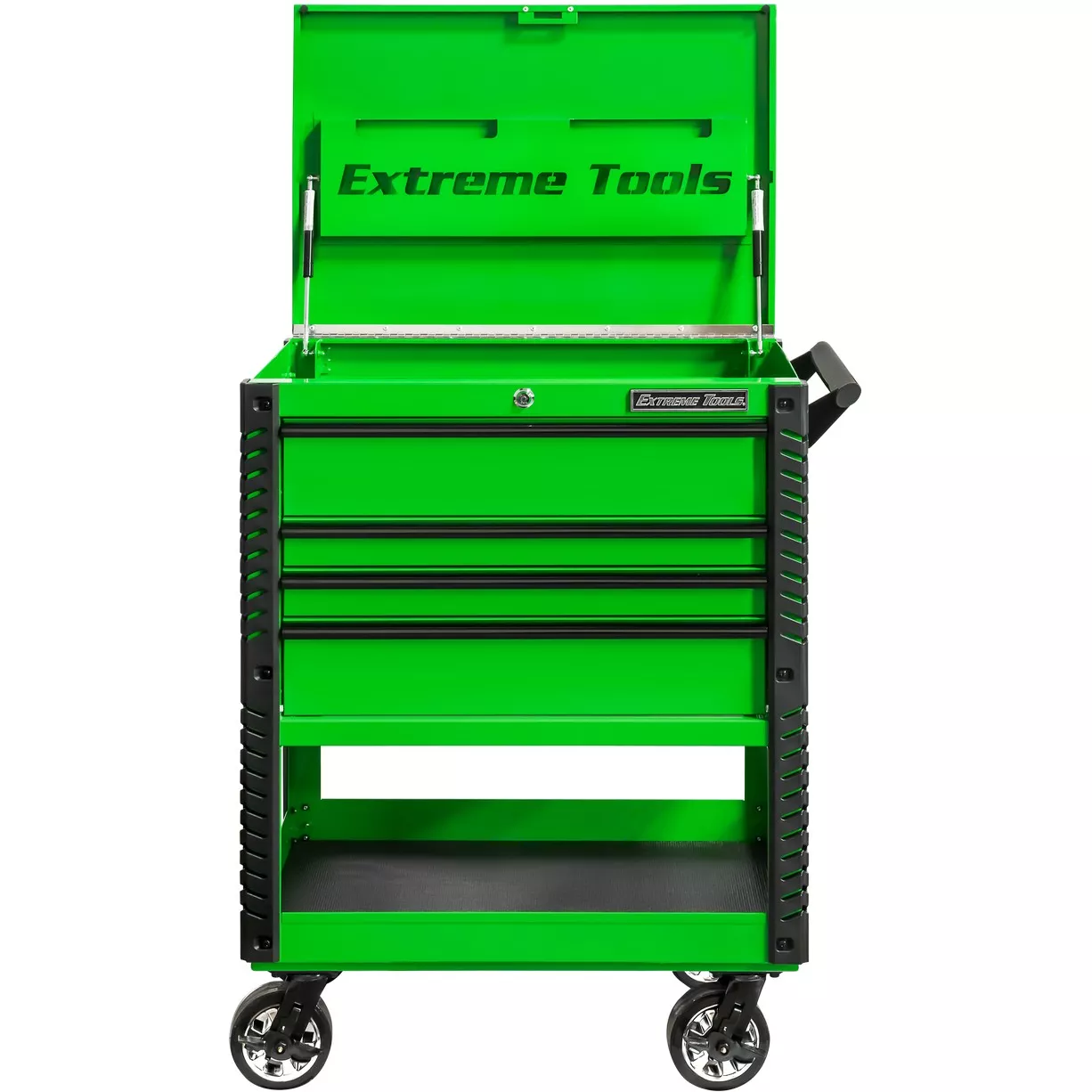 Extreme Tools 33" 4 Drawers Deluxe Tool Cart with Pry Bar Holders - Image 20