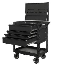 Alternative view of Extreme Tools 33" 4 Drawers Deluxe Tool Cart with Pry Bar Holders