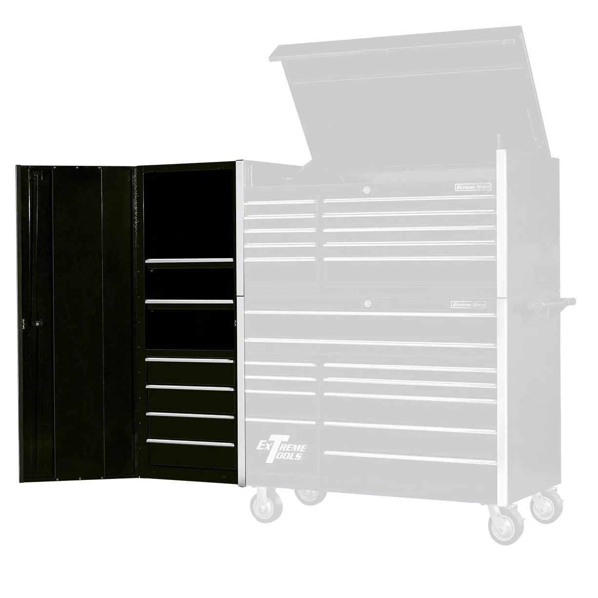 Extreme Tools Professional 24" 4 Drawers, 2 Shelves Side Cabinet - Image 4