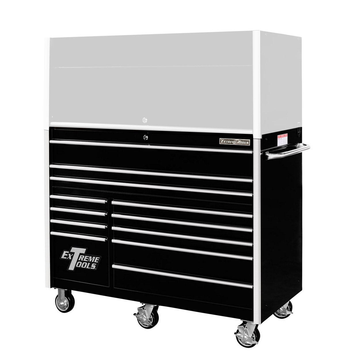 Extreme Tools - RX552512RCBK - 55 in. 12-Drawer Roller Cabinet - Black