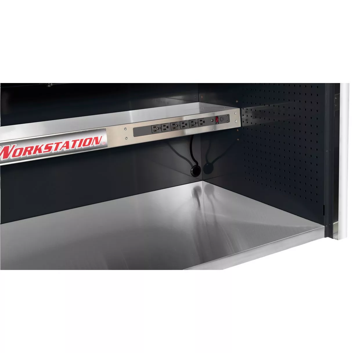72" 17 Drawers Professional Roller Cabinet & Extreme Power Workstation Hutch Combo - Image 12