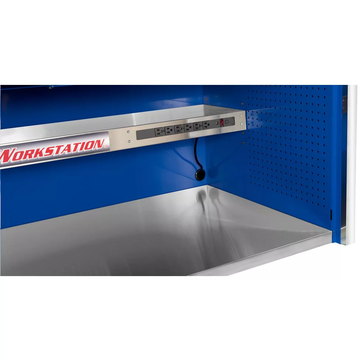 72" 17 Drawers Professional Roller Cabinet & Extreme Power Workstation Hutch Combo - Image 11