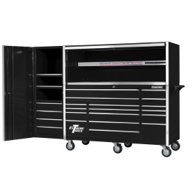 72" Roller Cabinet with Hutch and Side Locker