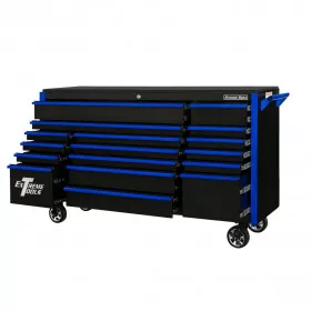 Alternative view of Extreme Tools DX Series 72" x 21" Triple Bank Roller Cabinet, 17 Drawers