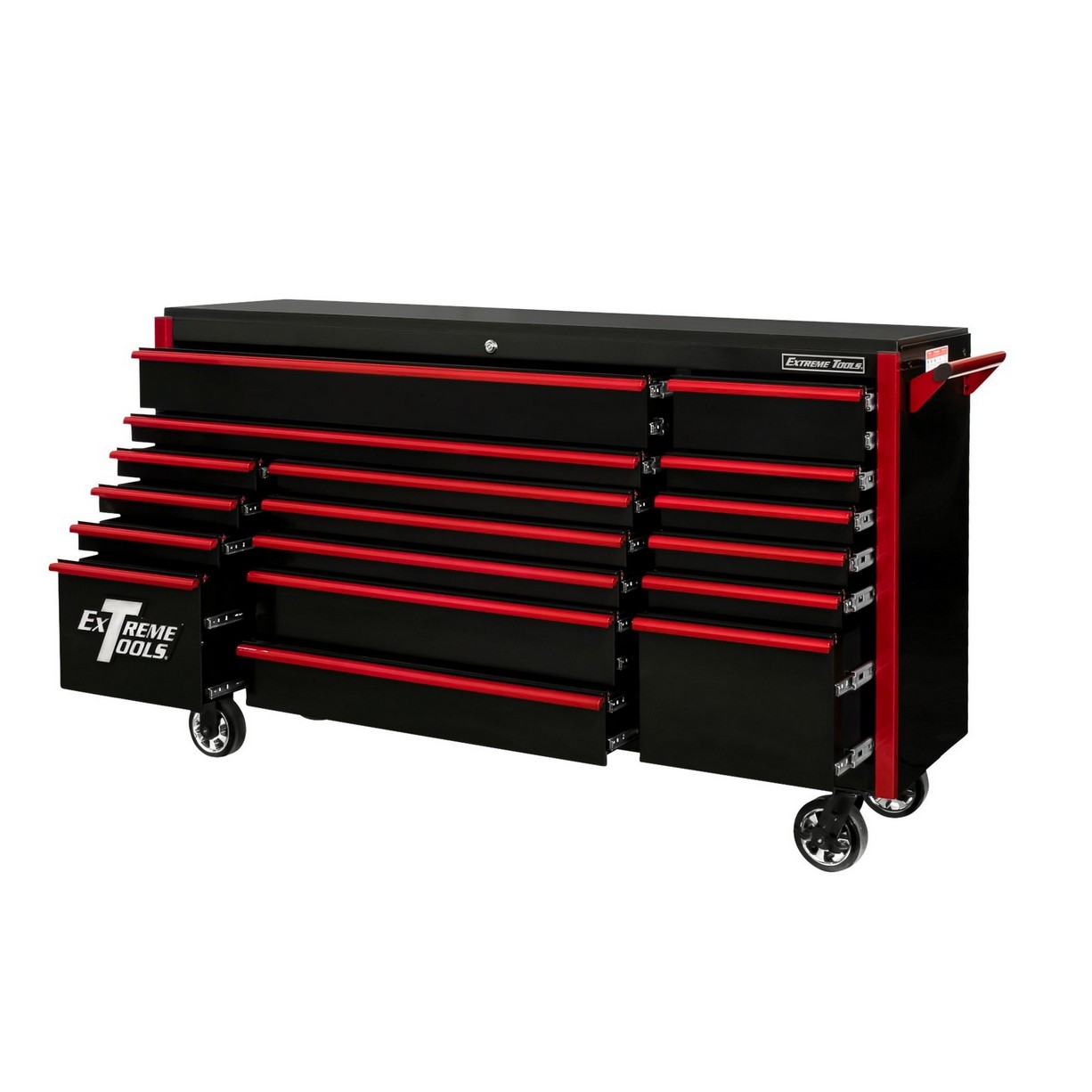 Tool Vault Elite XL 84” 23-Drawer Roller Cabinet Toolbox W/Stainless Steel  Top