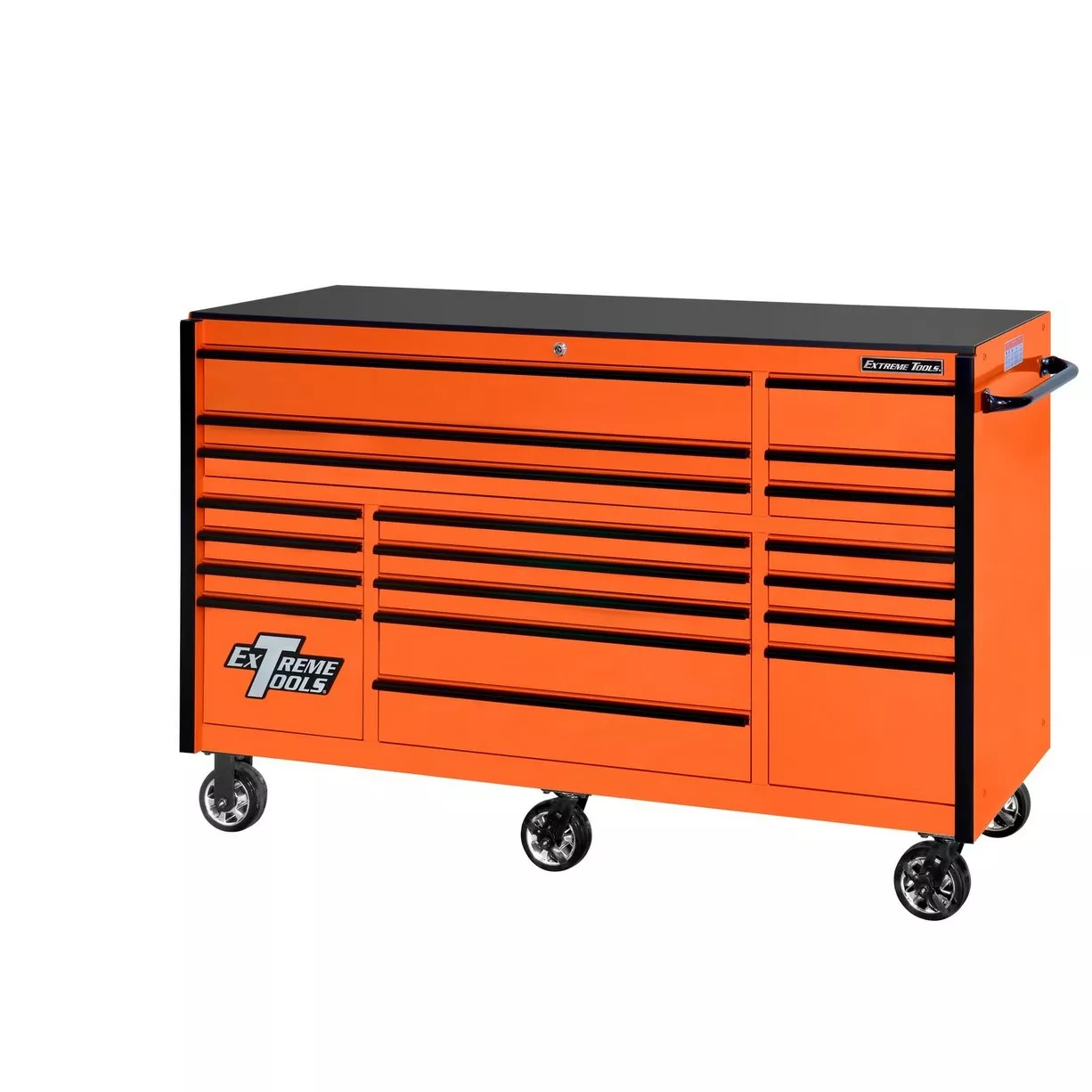 Extreme Tools RX Series 72" 19 Drawers 25" Deep Roller Cabinet, 150 lbs. Slides - Image 5