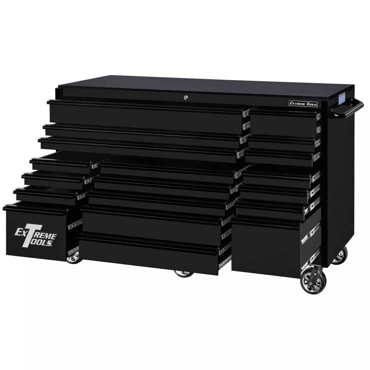 Extreme Tools RX Series 72" 19 Drawers 25" Deep Roller Cabinet, 150 lbs. Slides - Image 20