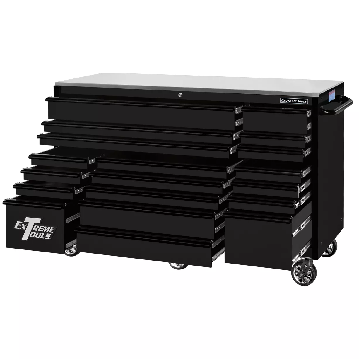 Extreme Tools RX Series 72" 19 Drawers 25" Deep Roller Cabinet, 150 lbs. Slides - Image 18