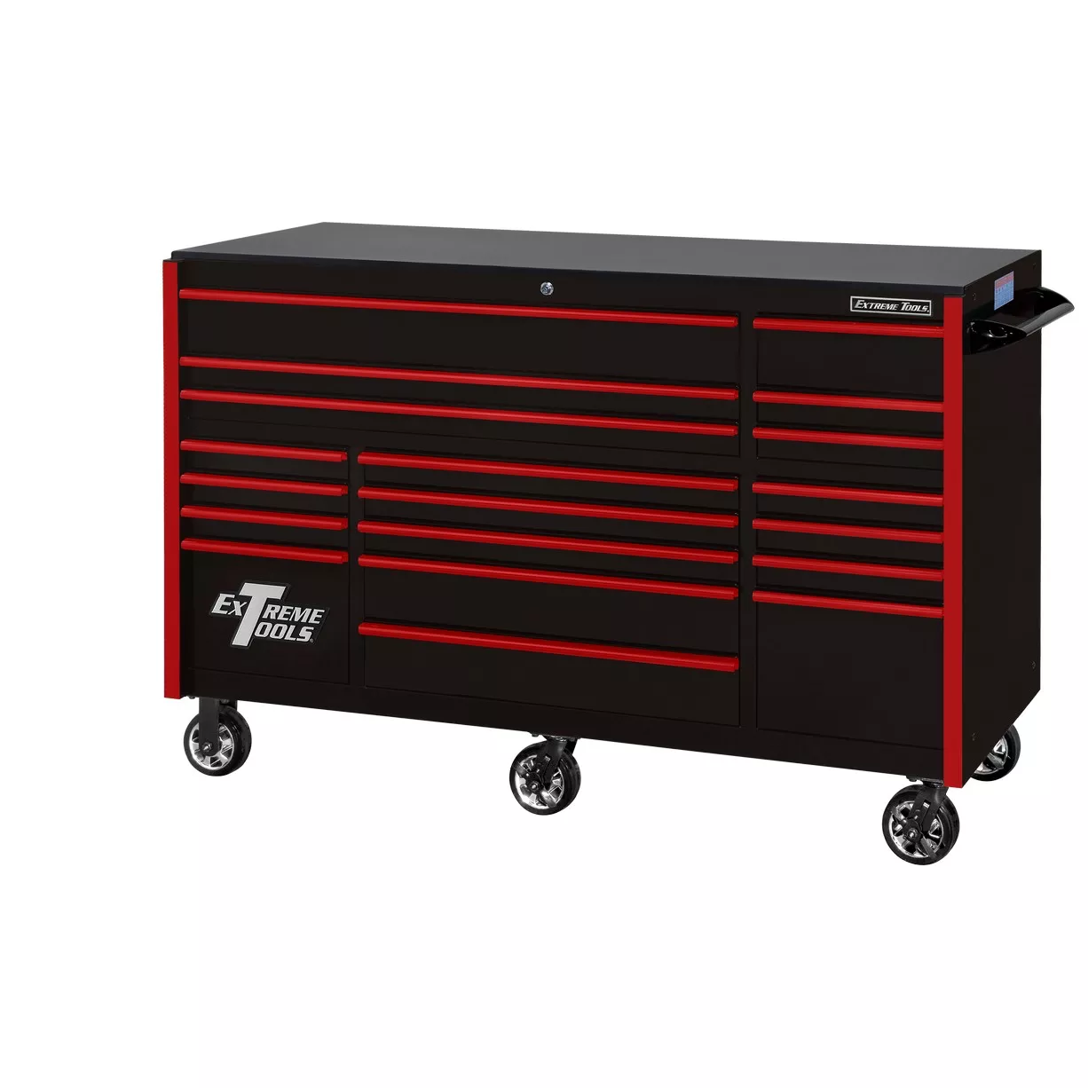 Extreme Tools 72" x 30" Deep, 19 Drawers Triple Bank Roller Cabinet - Image 21