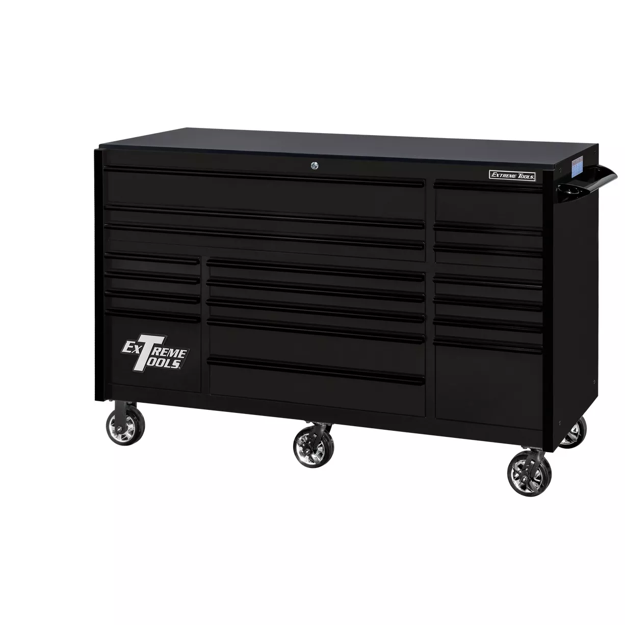 Extreme Tools 72" x 30" Deep, 19 Drawers Triple Bank Roller Cabinet - Image 18