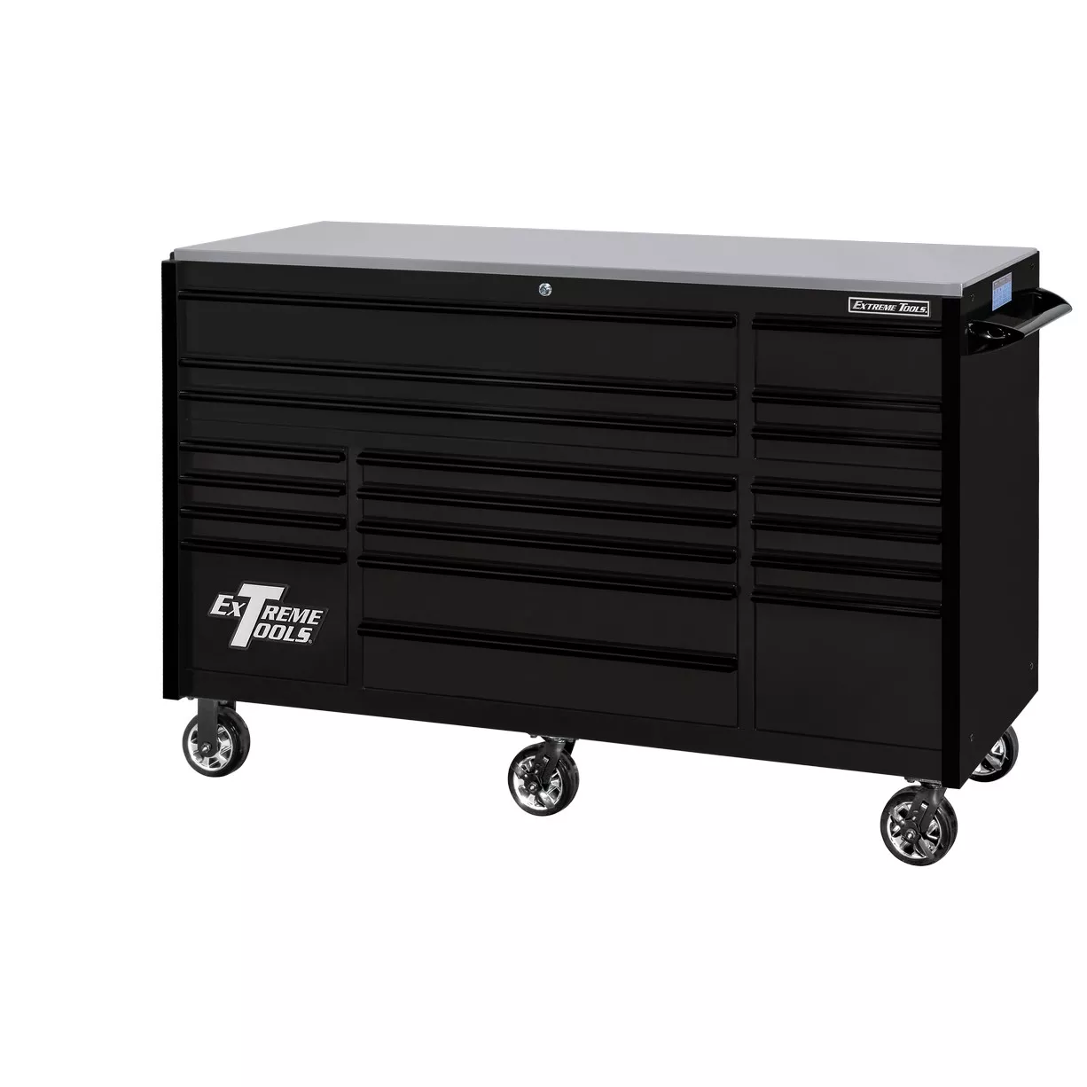 Extreme Tools 72" x 30" Deep, 19 Drawers Triple Bank Roller Cabinet - Image 19