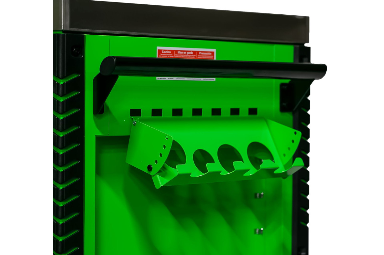 Extreme Tools 41" 6-Drawer Deluxe Tool Cart with Pry Bar Holders And Stainless Steel Slide Top - Image 10