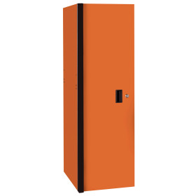 Extreme Tools® RX Series 24”W x 30”D 3 Drawer and 3 Shelf Side Locker - Orange - Black