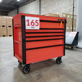 Showroom Demo - Extreme Tools 41" 6-Drawer Deluxe Tool Cart with Pry Bar Holders And Flip Top - Orange