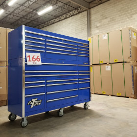 Alternative view of Scratch & Dent, Extreme Tools 72" 16 Drawer Roller Cabinet & 12 Drawer Top Chest Combo, Blue