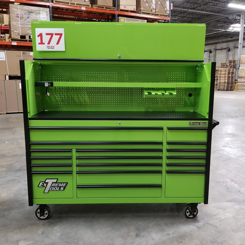 Showroom Demo Extreme Tools 72" x 21" Green Roller RTB