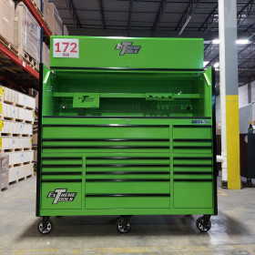 Scratch & Dent, Extreme Tools 72" x 30" 19 Drawers Roller Cabinet & Power Hutch Combo - ShowRoom Demo
