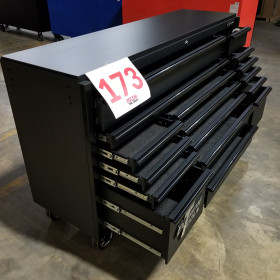 Alternative view of Scratch & Dent, Extreme Tools DX Series 72" x 21" Triple Bank Roller Cabinet, 17 Drawers - Matte Black/Black Showroom Demo