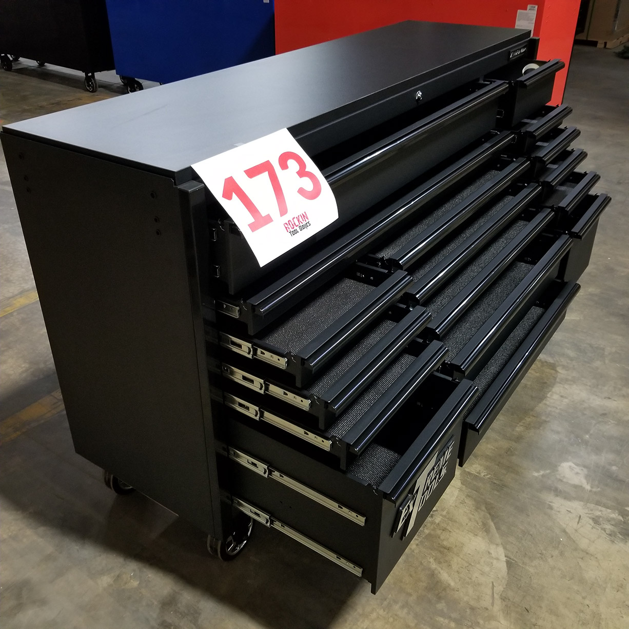 72 x 30 Triple Bank Roller Cabinet, with 19 Drawers - Rockin Toolboxes