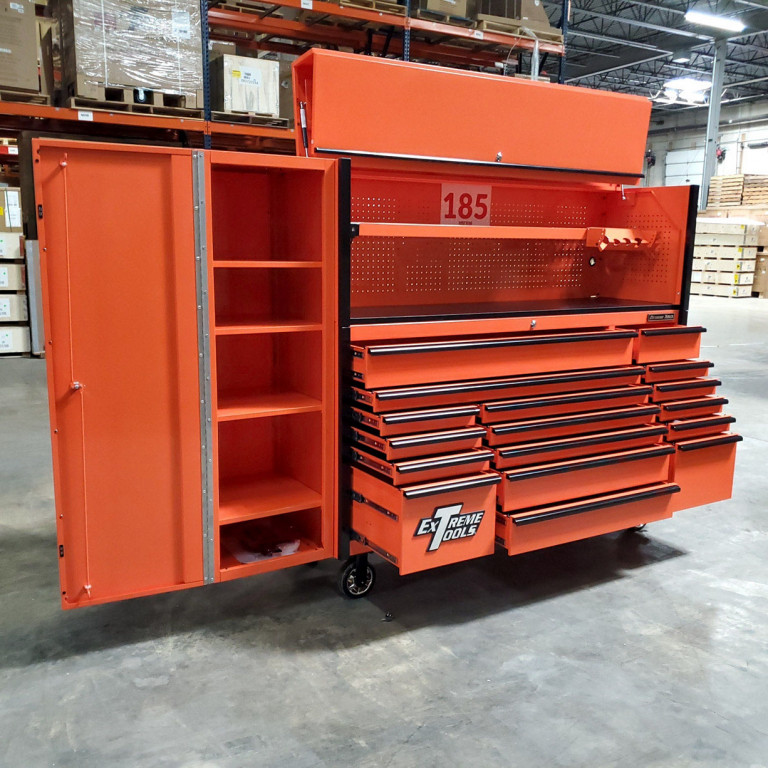 Scratch & Dent, Extreme Tools DX 72" Roller Hutch & Side Locker RTB