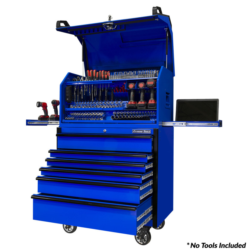 Extreme Tools 41" Deluxe Portable Workstation Combo with 6-Drawer Roller Cabinet - PWSRC4124 - Image 8