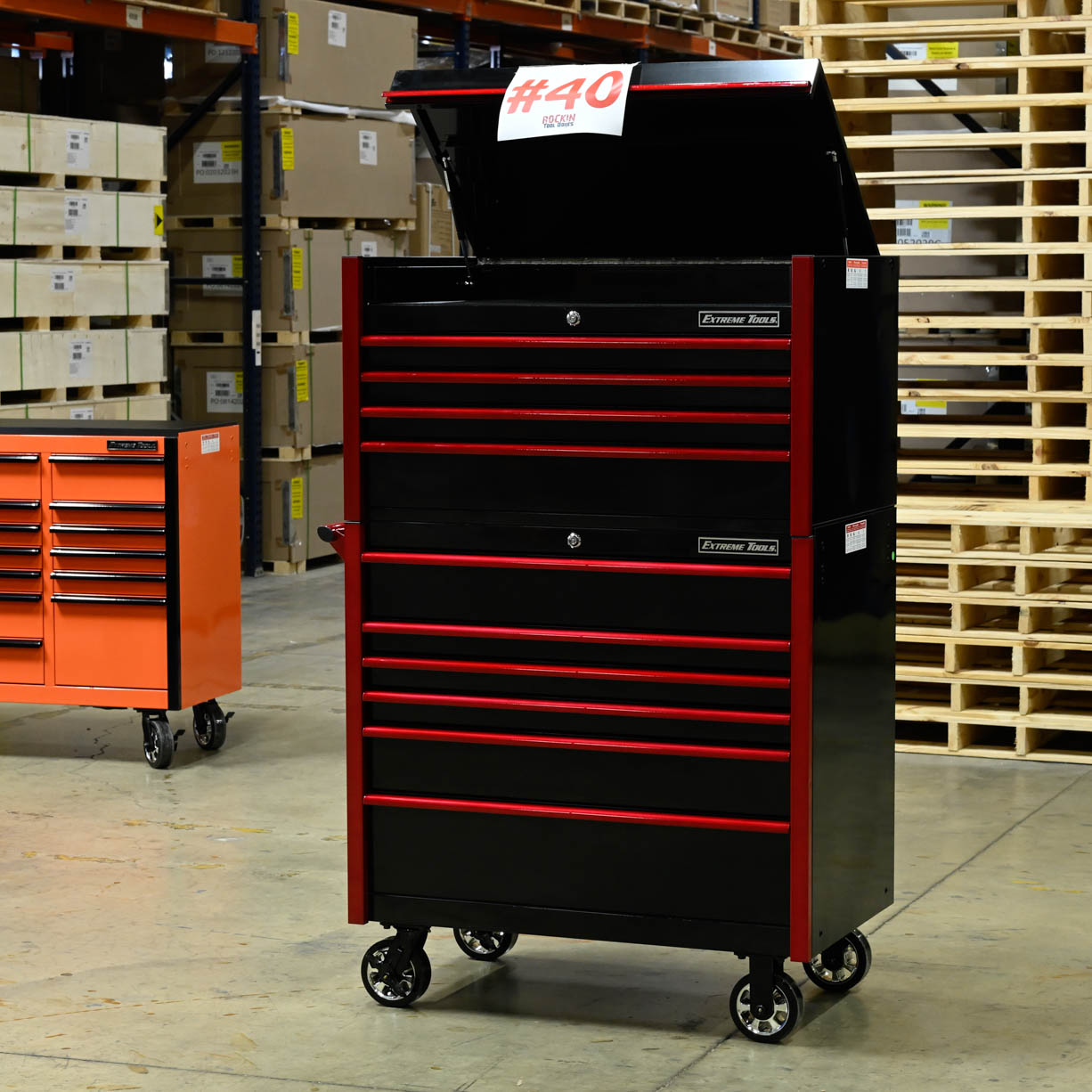Scratch and Dent SD-DX4110CRKR - Black Red - RockinToolboxes-17