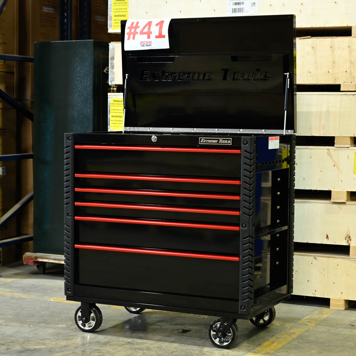 Scratch and Dent SD41-EX4106TCBKRD - Black Red - RockinToolboxes-07