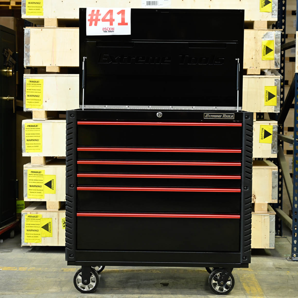 Scratch and Dent SD41-EX4106TCBKRD - Black Red - RockinToolboxes-08