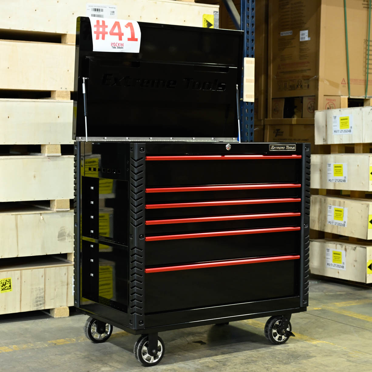 Scratch and Dent SD41-EX4106TCBKRD - Black Red - RockinToolboxes-13