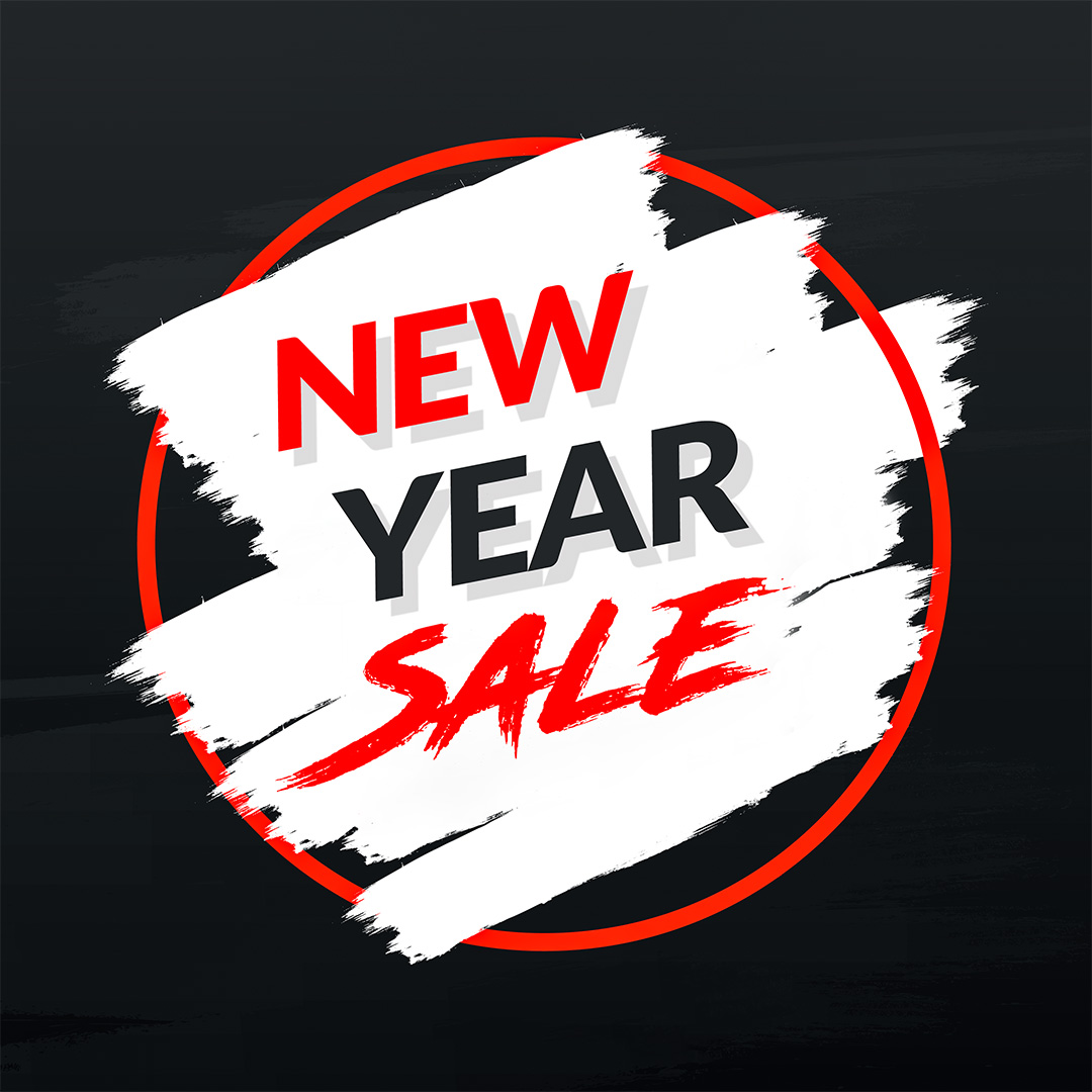 NEW YEAR SALE - ROUND BANNER